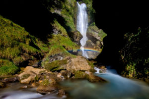 Autour de Megève cascade