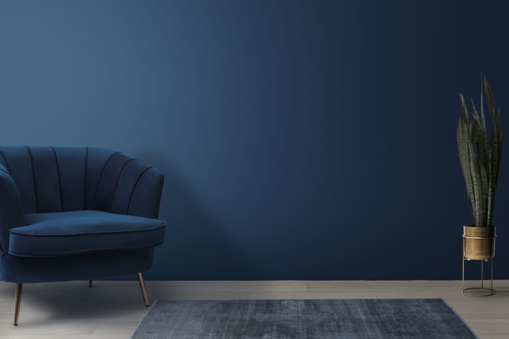 Retro living room interior design