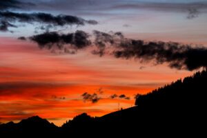 photographe à megeve sunset